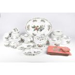 A large collection of Portmeiron Holly and the Ivy dinnerwares To include large turkey platter,