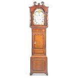 An early 19th Century oak and mahogany crossbanded longcase clock by Royle & Rawson,