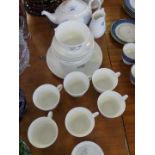 A Wedgwood Ice Rose pattern tea service.