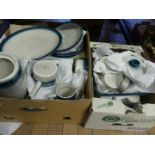 A large quantity of Wedgwood Blue Pacific tea and table wares.
