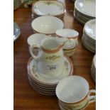 A small Noritake floral decorated tea set.