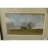 John Mawby - 'Bowstone Great Farm from Higher Disley', 28x46cm, signed lower left,