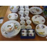 A quantity of Royal Worcester Evesham pattern tableware to include dinner and side plates, bowls,