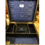 A Victorian jewellery casket CONDITION REPORT: Dent to top and wear throughout,