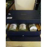 A Shelley set of six coffee cans and saucers, pattern no.14180/80, in original fitted travel box.