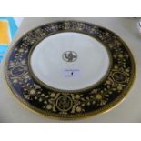 A Wedgwood Astbury gilt decorated plate,