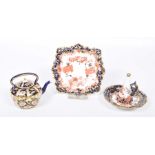 A small group of Royal Crown Derby Imari pattern items To include a candle snuff and tray,