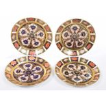 A collection of four Royal Crown Derby Imari pattern saucers Pattern No: 2451,