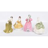 A collection of Royal Doulton figures To include "Coralie", HN2307, "Simone", HN2378, "Marguerite",