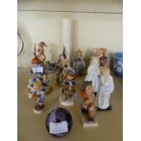 Five assorted Capodimonte figurines one complete with certificate,