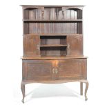 A 17th Century style oak dresser, circa