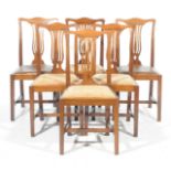 A set of six early 20th Century mahogany