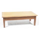 A 20th Century light oak coffee table