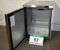 A FOSTER HR150-A Stainless Steel Under Counter Single Door Refrigerator