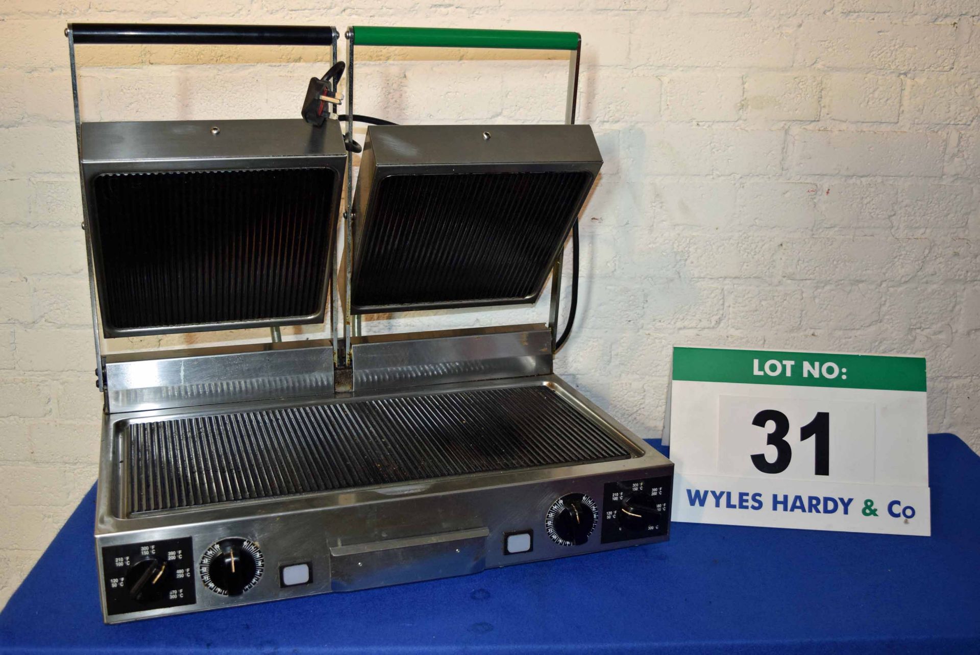 A SIRMAN PD-VT-RR-RR Costa Timer 3000W Twin Panini Grill