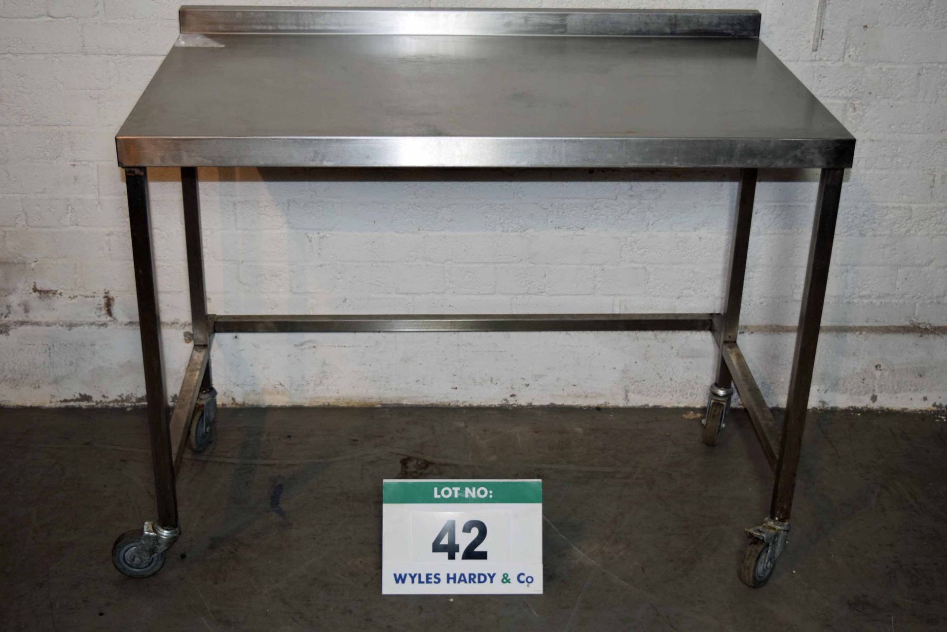 A 1200mm x 700mm Stainless Steel Preparation Table