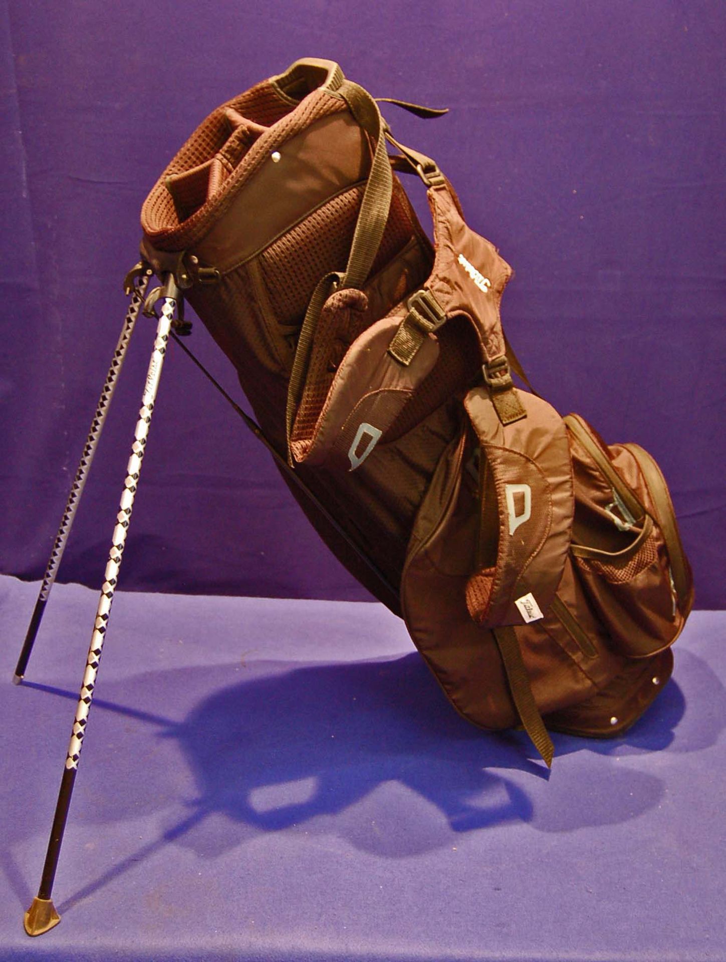 A TITLEIST Lightweight Golf Stand Bag with 4-Way Top, Six Pockets, Rain Hood & EAZI Strap Back-