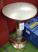A Stainless Steel Table Top Patio Heater (As Photographed)