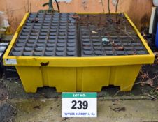 A 4ft x 4ft OIL DRY Oil Drum Bunded Storage Pallet