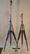 Two AMERICAN GRIP Double Extending Stands (5ft x 10ft) with Combo Spigot Head