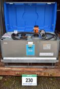 A CEMCO 340 Litre Skid Mounted Galvanised Fuel Bowser with 12V Dispensing Pump, Hand Held Nozzle and