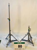 Two AMERICAN GRIP Double Extending Lighting Stands (2ft x 4ft)