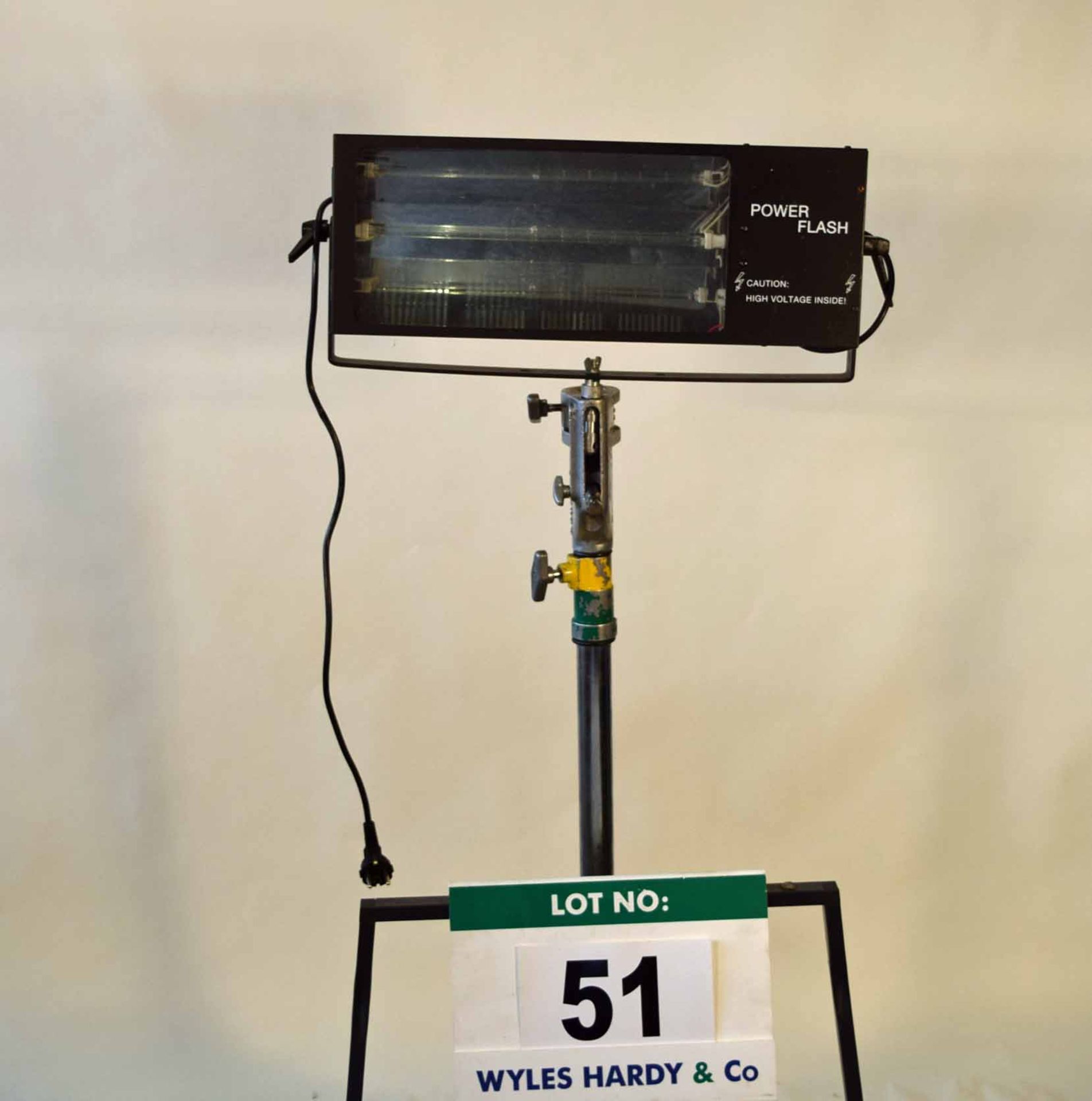 A Power Flash VTL 1500ST 1500W Strobe Light with Manual Speed Control