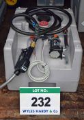 A CEMCO DT Mobile Easy 125 Litre Mobile Fuel Bowser with 12V Dispensing Pump, Hand Held Nozzle and