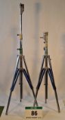 Two AMERICAN GRIP Double Extending Stands (5ft x 10ft) with Combo Spigot Head
