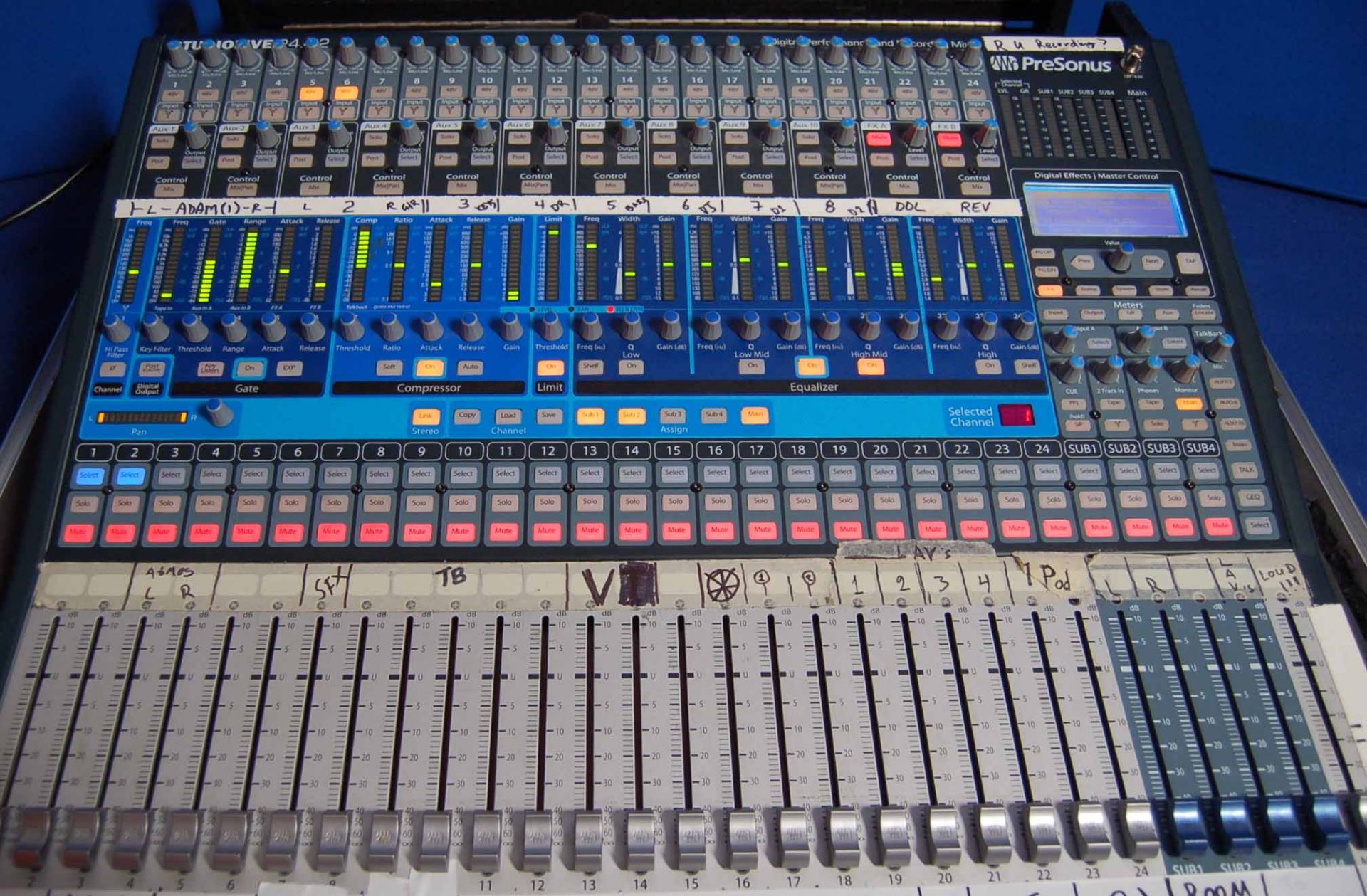 A PRESONUS Studio Live 24 4.2 Mixing Desk, 24-Channel, Four BVS, DV25 Outputs in GATOR Carry Case - Image 3 of 5