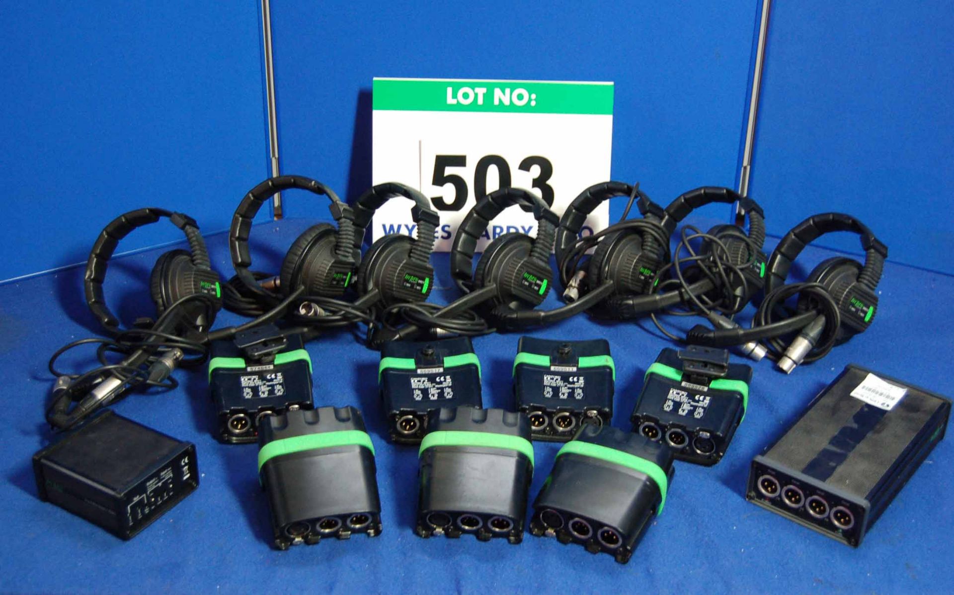 Seven CANFORD TECPRO SMH210 Single Muff Radio Headsets with Seven CANFORD BP511 Single Circuit