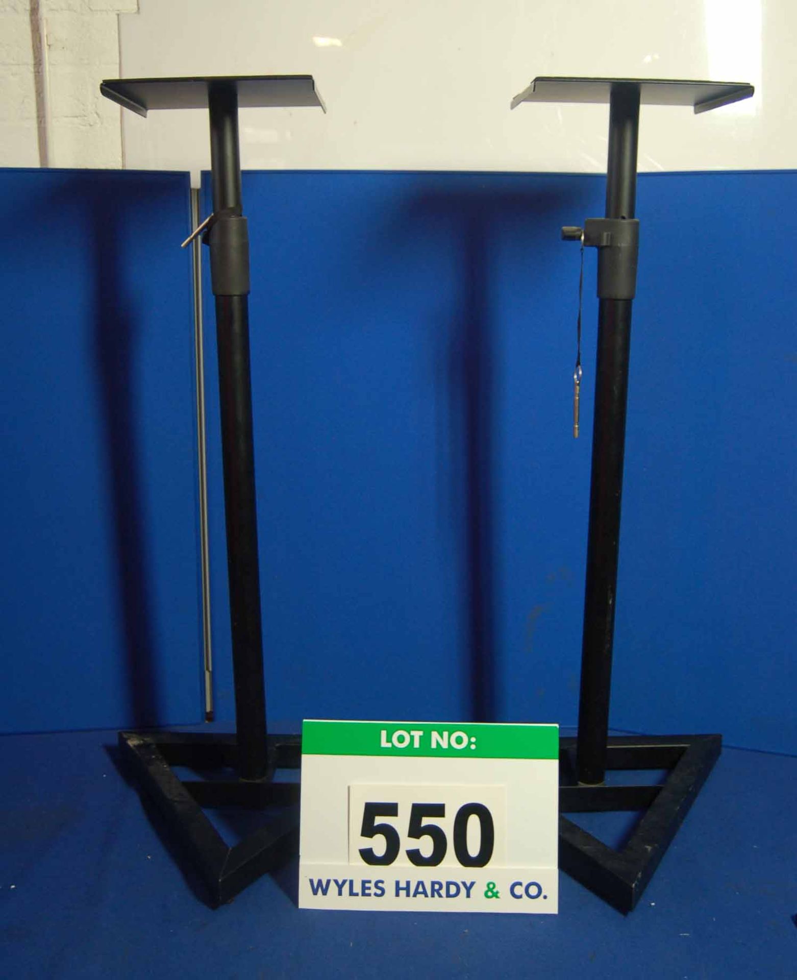 Two Podium Style Speaker Stands