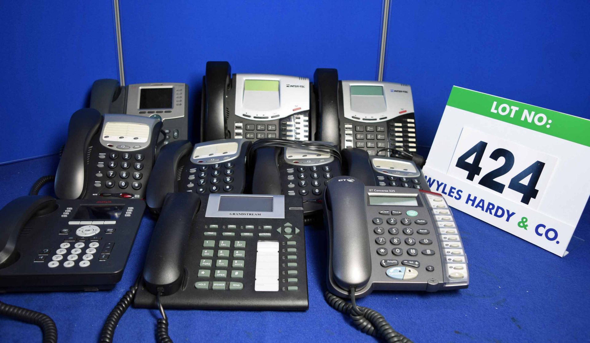 Ten Various Telephone Handsets