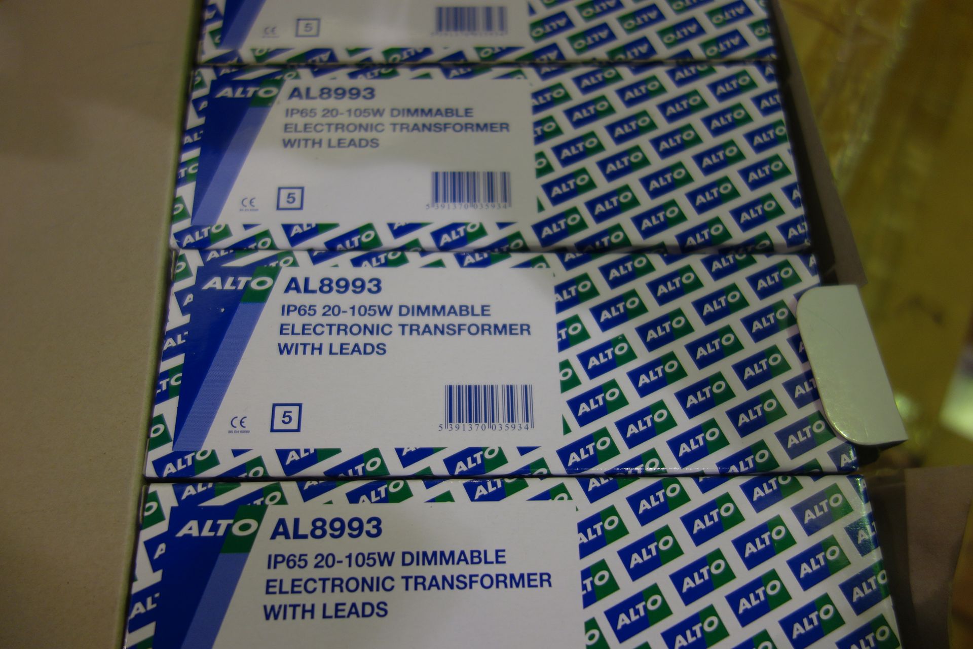 50 X ALTO AL8993 IP65 20-105W Dimmable Electronic Transformer With Leads