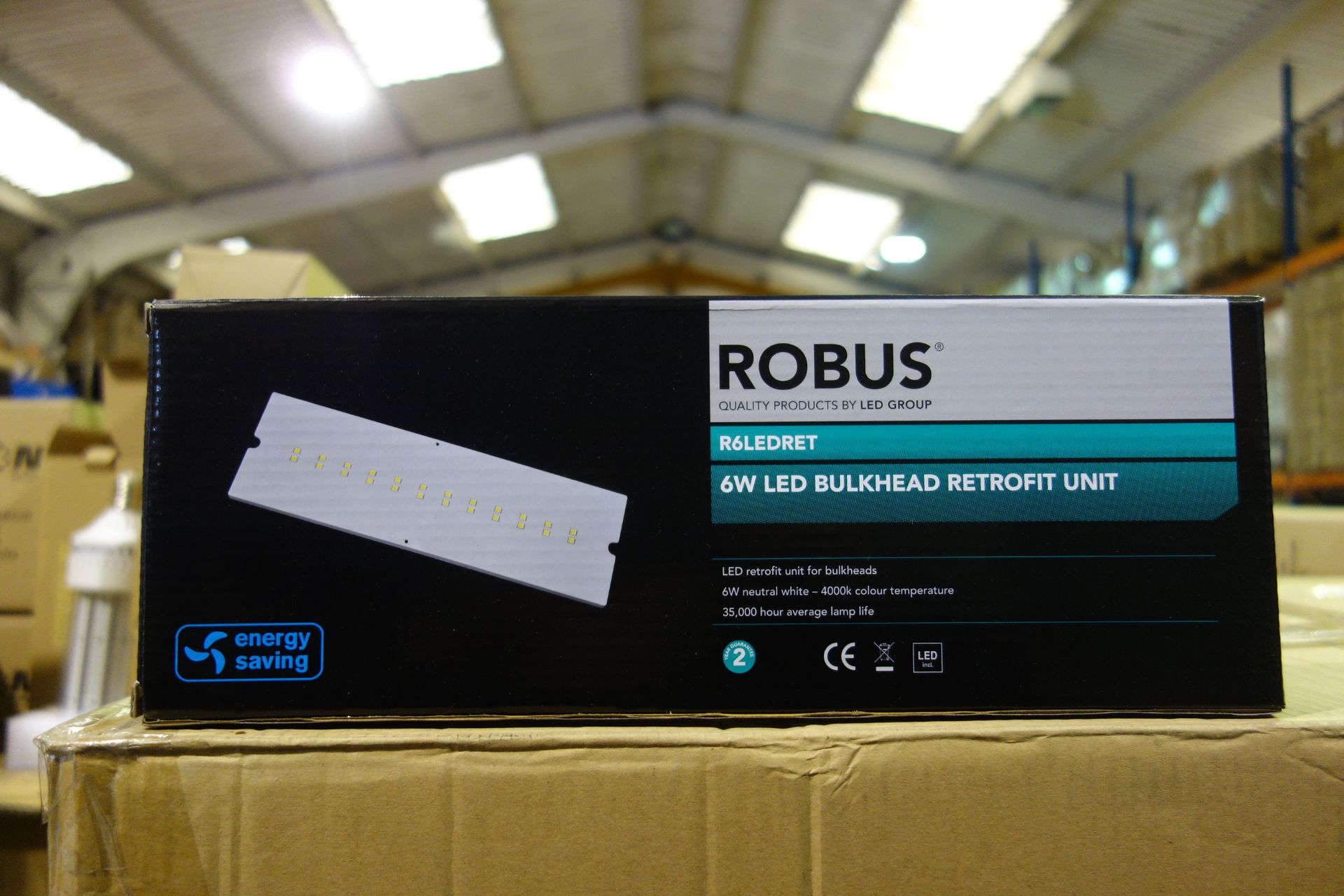 20 X Robus R6LEDRET 6W LED Bulkhead Retofit Unit Neutral White 4000K 35000HRS