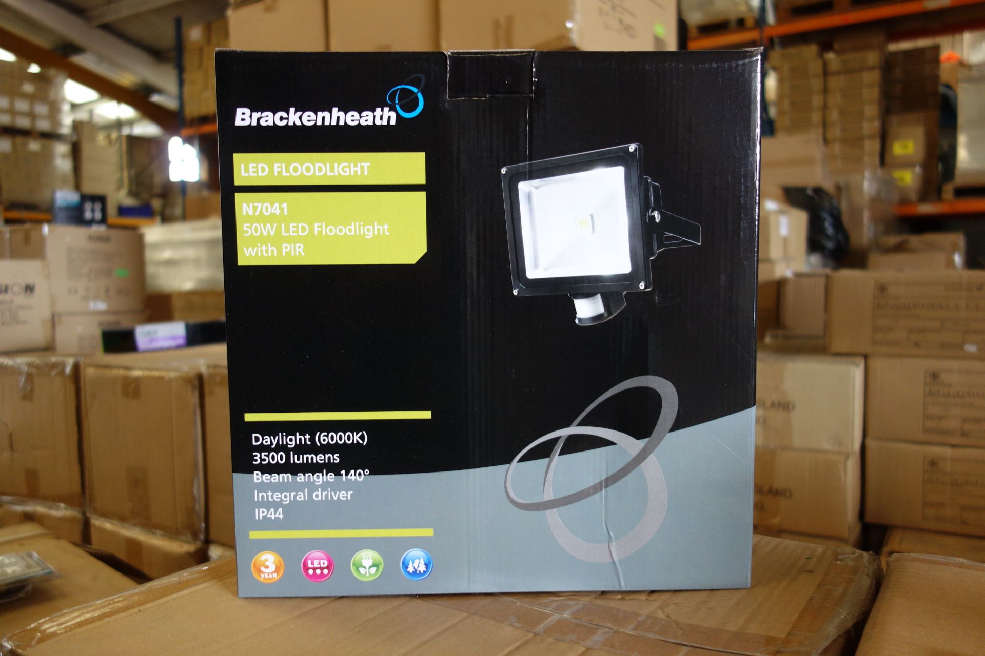 4 X Brakenheath 50W LED Floodlight With PIR