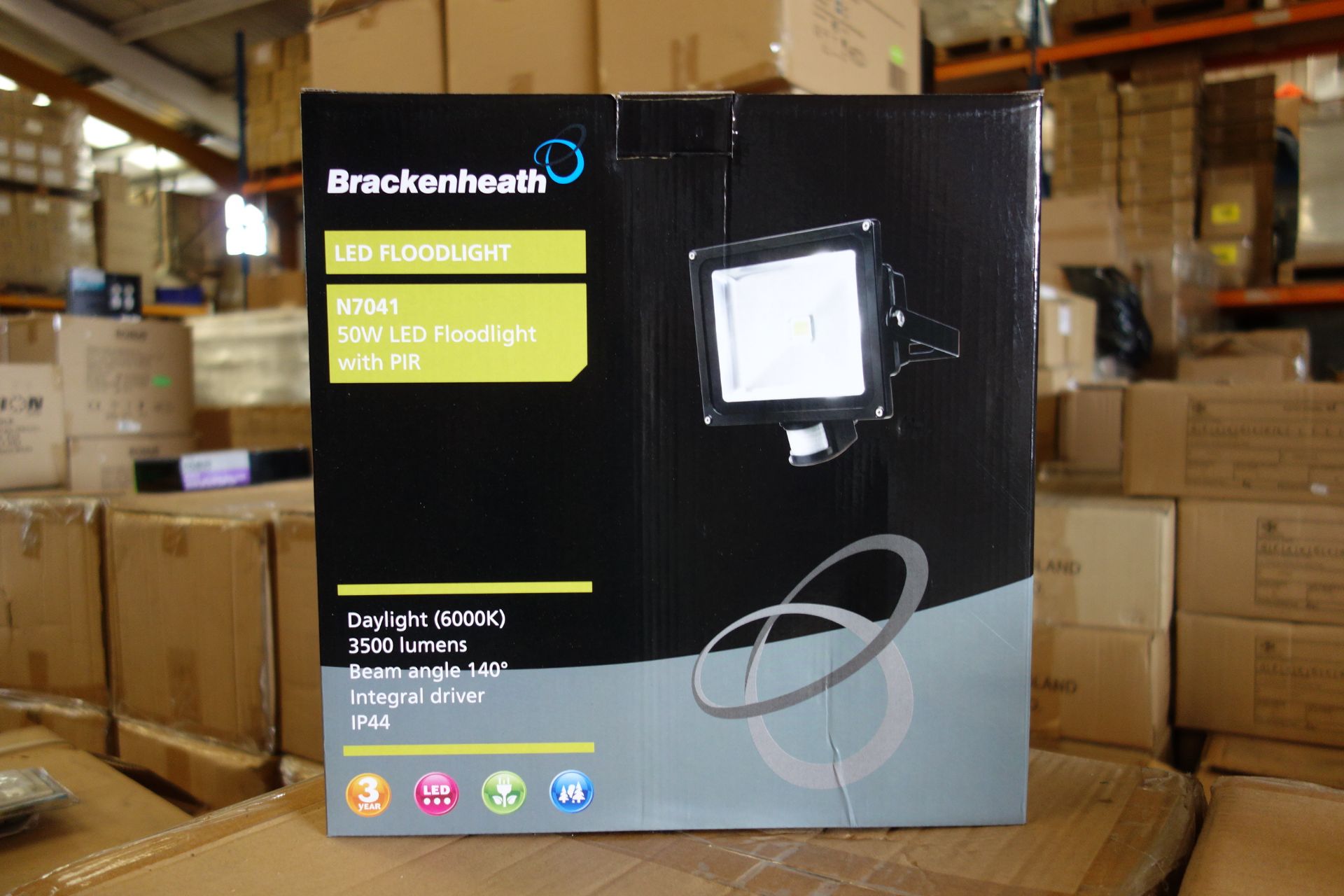 4 X Brakenheath 50W LED Floodlight With PIR