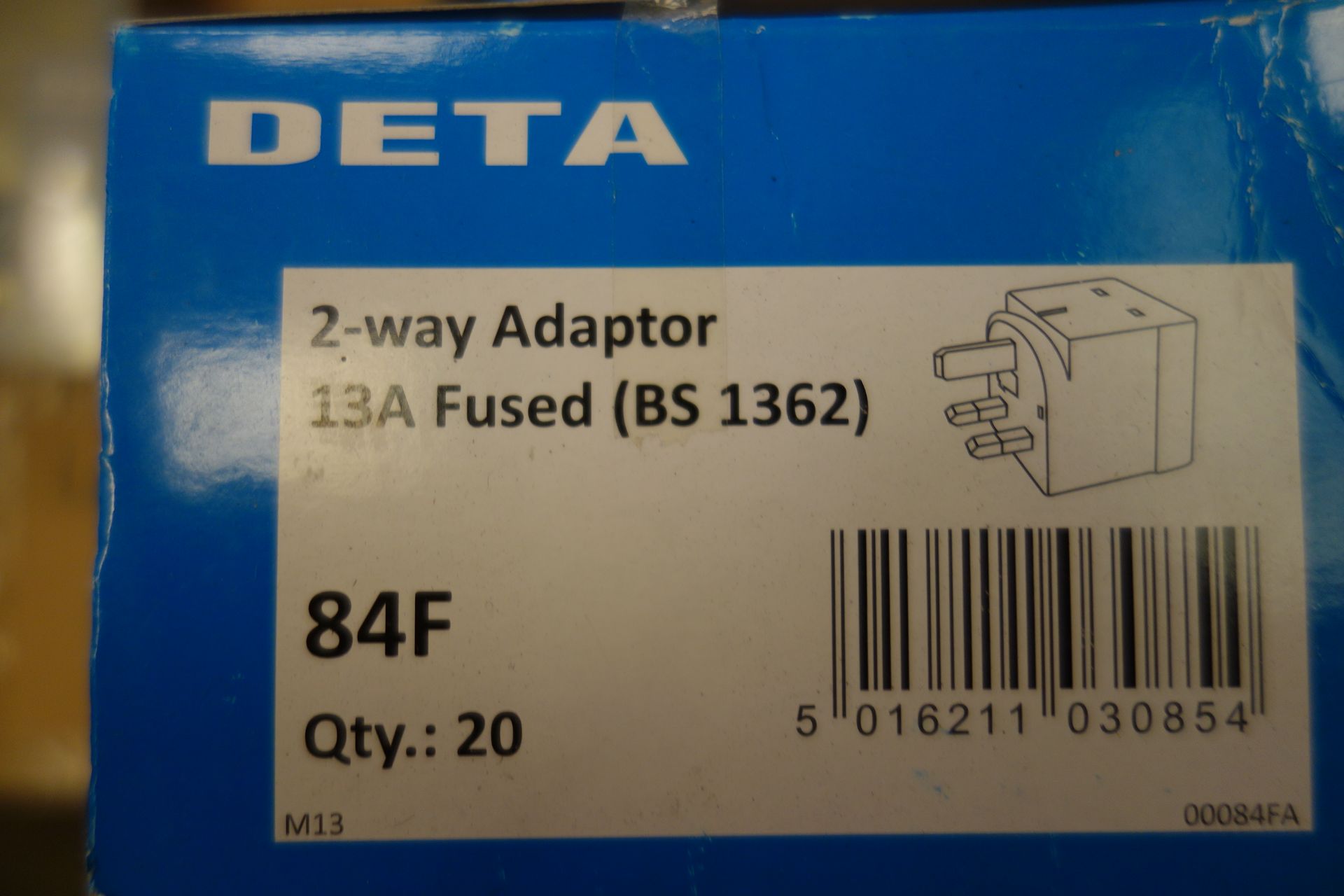 180 X Deta 84F 2W Adaptor 13A Fused