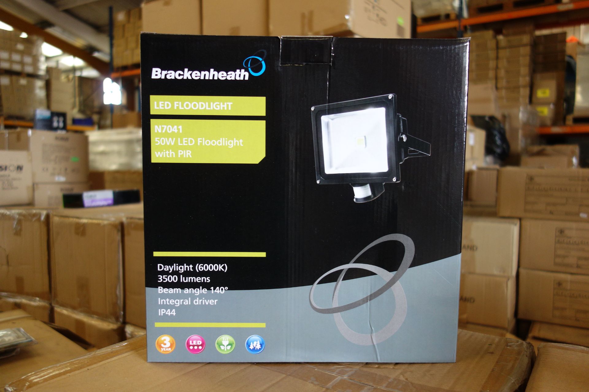 4 X Brakenheath 50W LED Floodlight With PIR