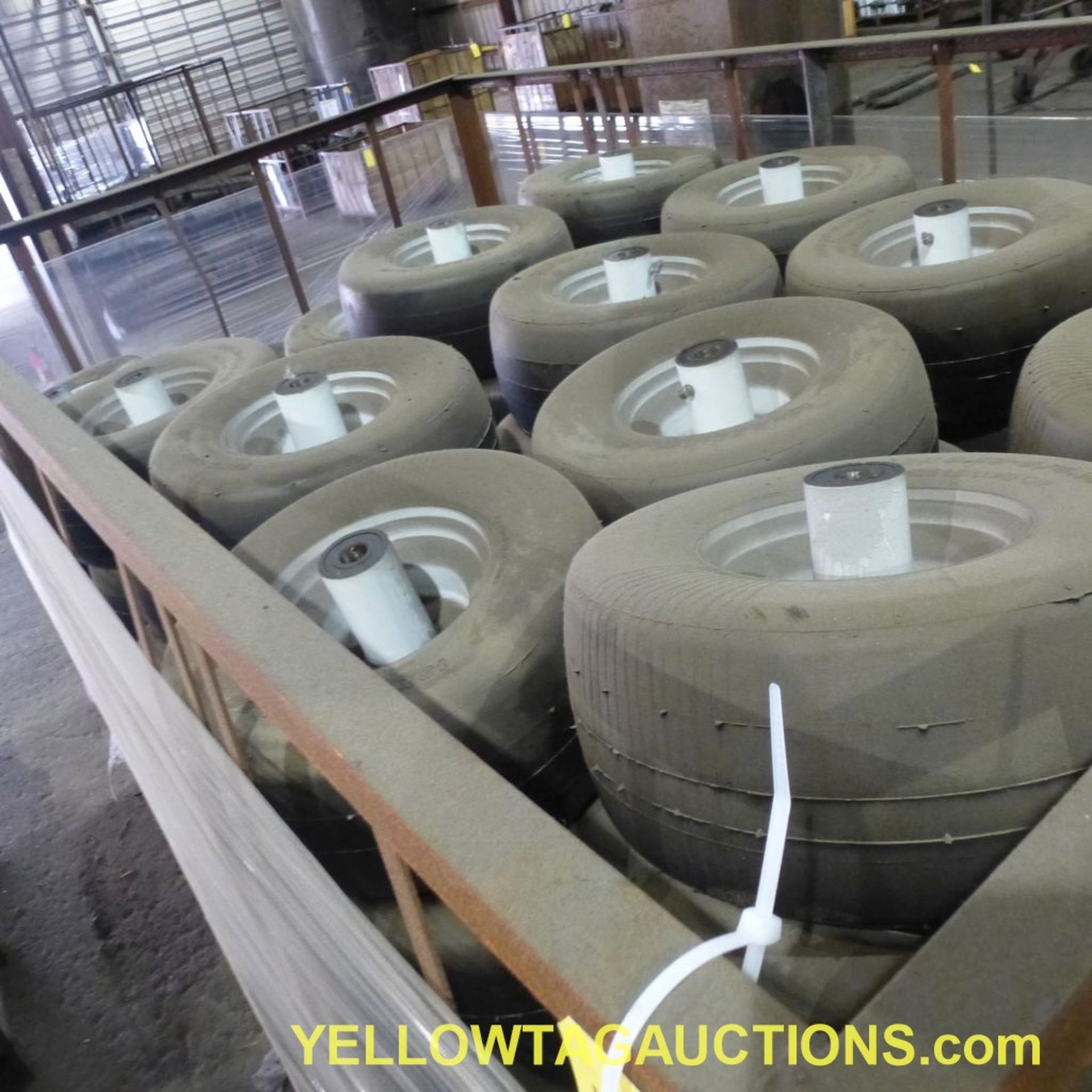 Lot of Approx. (200) Finishing Mower Tires with Rims|13 X 6.50 - 6/4.30|Tag: 553 - Image 17 of 19