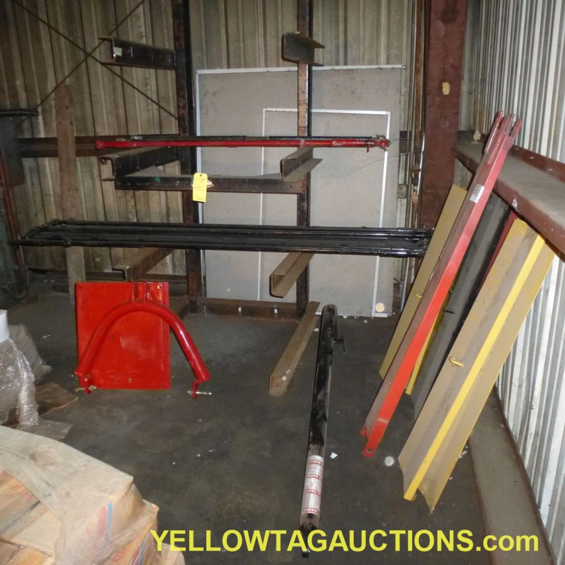 Lot of (28) Assorted Components|(1) Cantilever Rack; (1) Post Hole Digger A-Frame; (1) Boom Pole; ( - Image 3 of 12