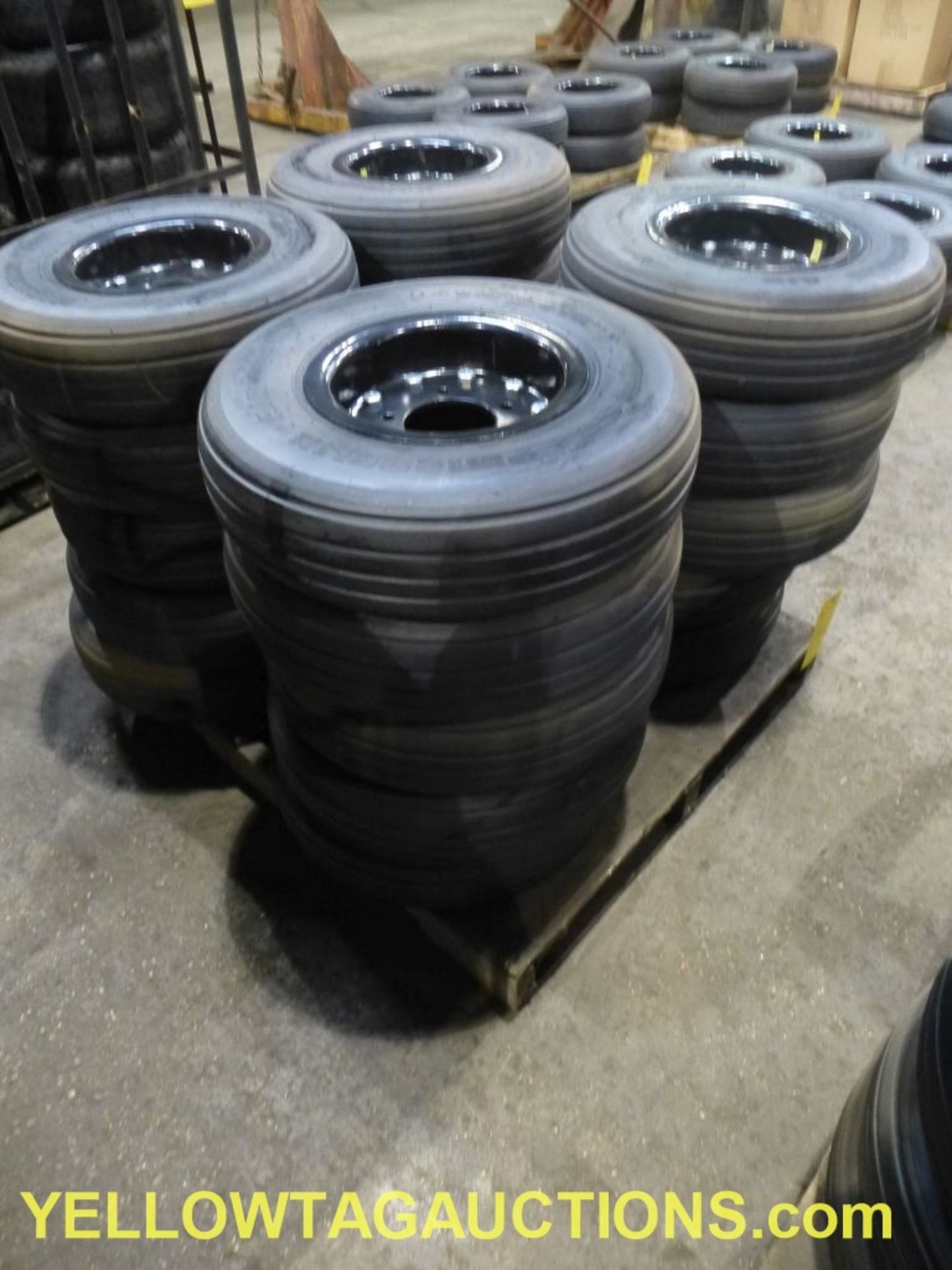 Lot of (20) Michelin Air 6/32 Cat Limit Tires & Wheels|22 X 6.6-10|Tag: 404 - Image 2 of 7