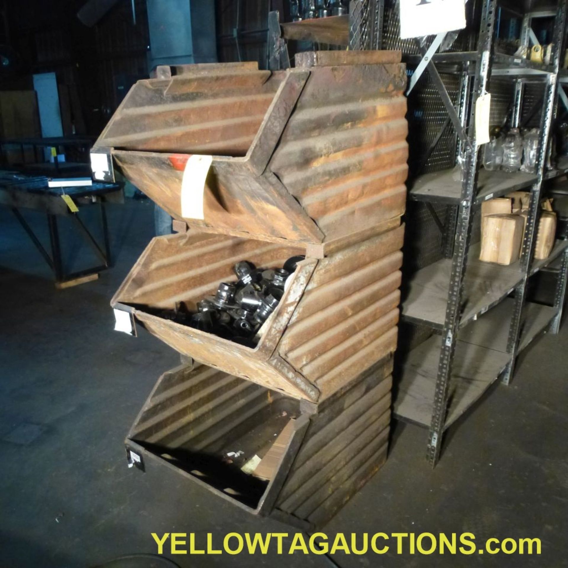 Lot of (62) Assorted Items|Approx. (60) Torque Limiter Housings; (3) Storage Bins, 36" x 24" x 20"|