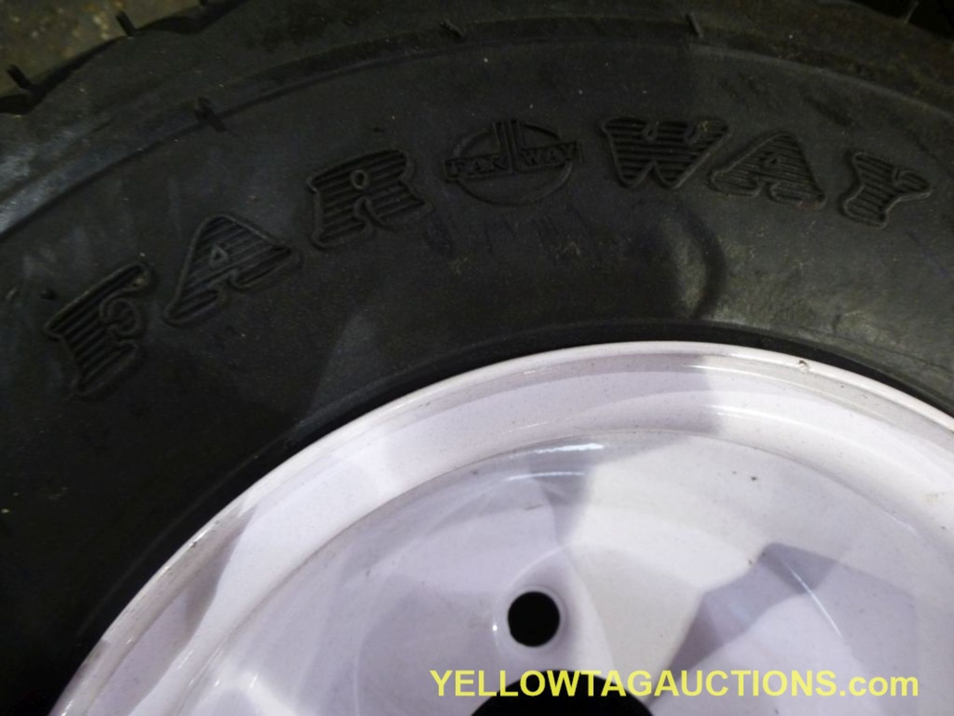 Lot of (12) FarWay 6-Ply Nylon Tires & Wheels|18 X 8.50 - 8NHS|Tag: 450 - Image 3 of 8