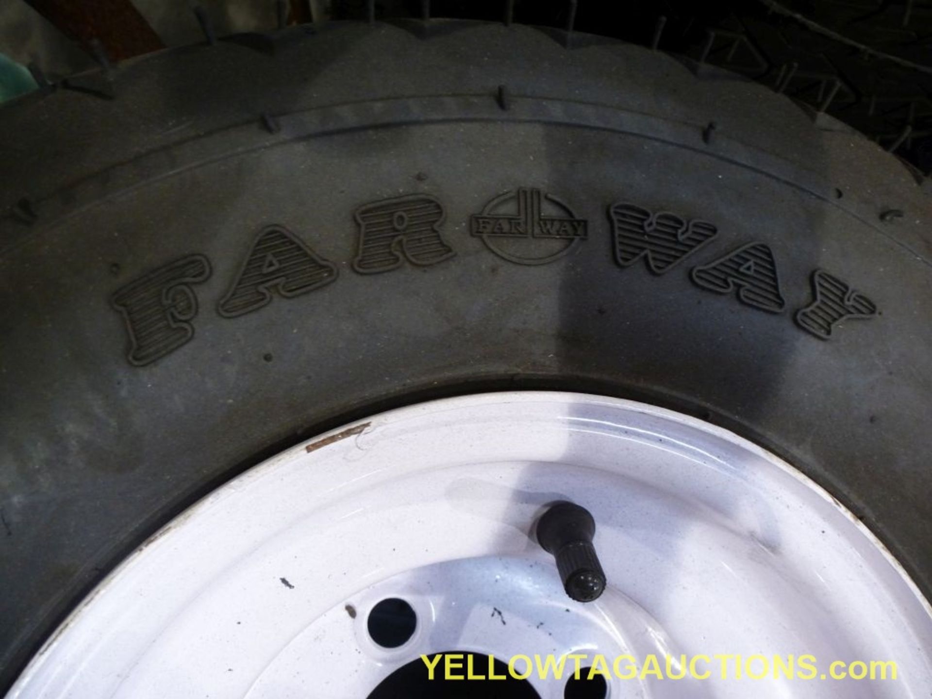 Lot of (25) FarWay 6-Ply Nylon Tires & Wheels|18 X 8.50 - 8NHS|Tag: 406 - Image 4 of 7