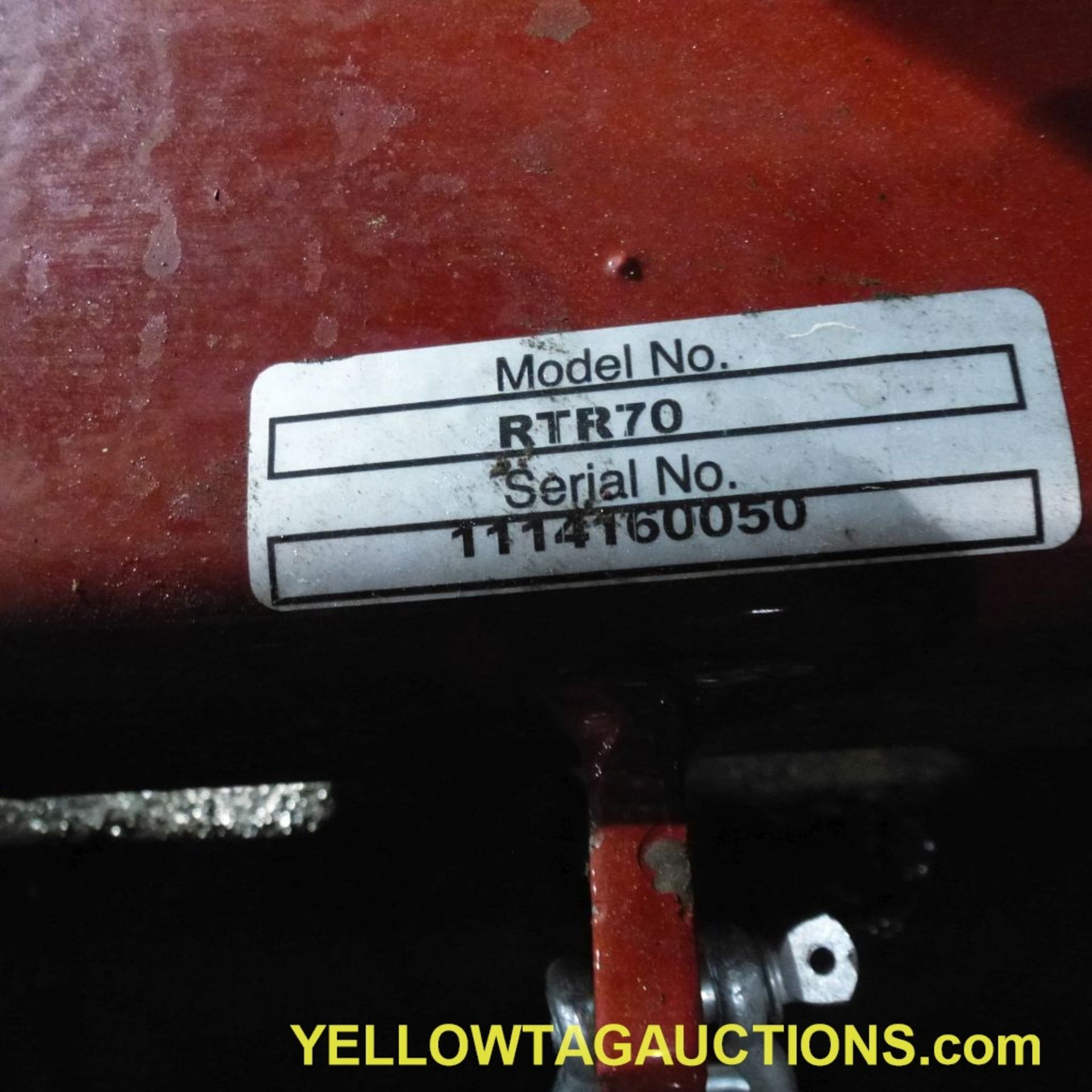 Howse Tiller without PTO Shaft and Tailgate|Model No. RTR70; Serial No. 1114160050; Missing Blade - Bild 9 aus 10