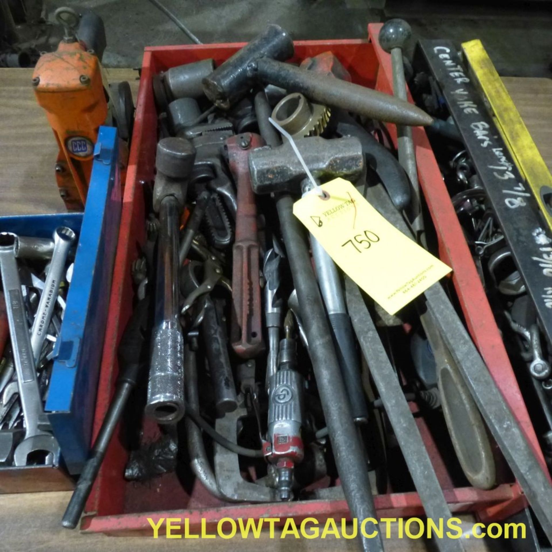 Lot of Assorted Tools|Includes: Hammers, Sockets, Visegrips, Box Stapler, Wrenches|Tag: 750 - Image 5 of 6