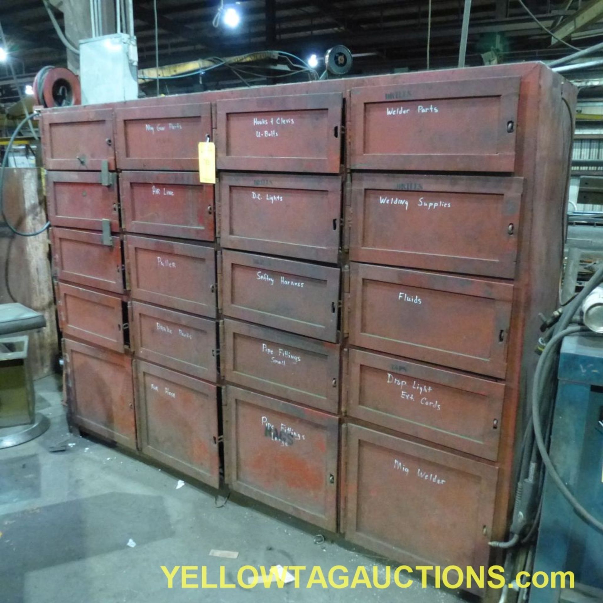 Lot of (20) Steel Door Storage Cabinets|Tag: 713