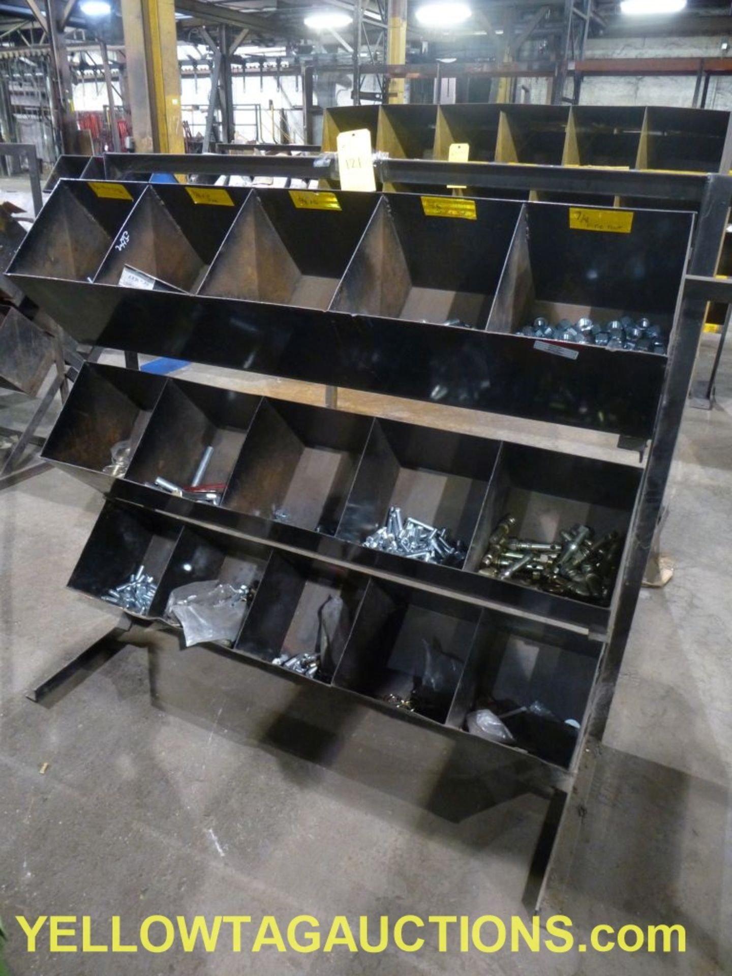 15-Bin Parts Shelf with Contents|Tag: 121 - Image 2 of 16