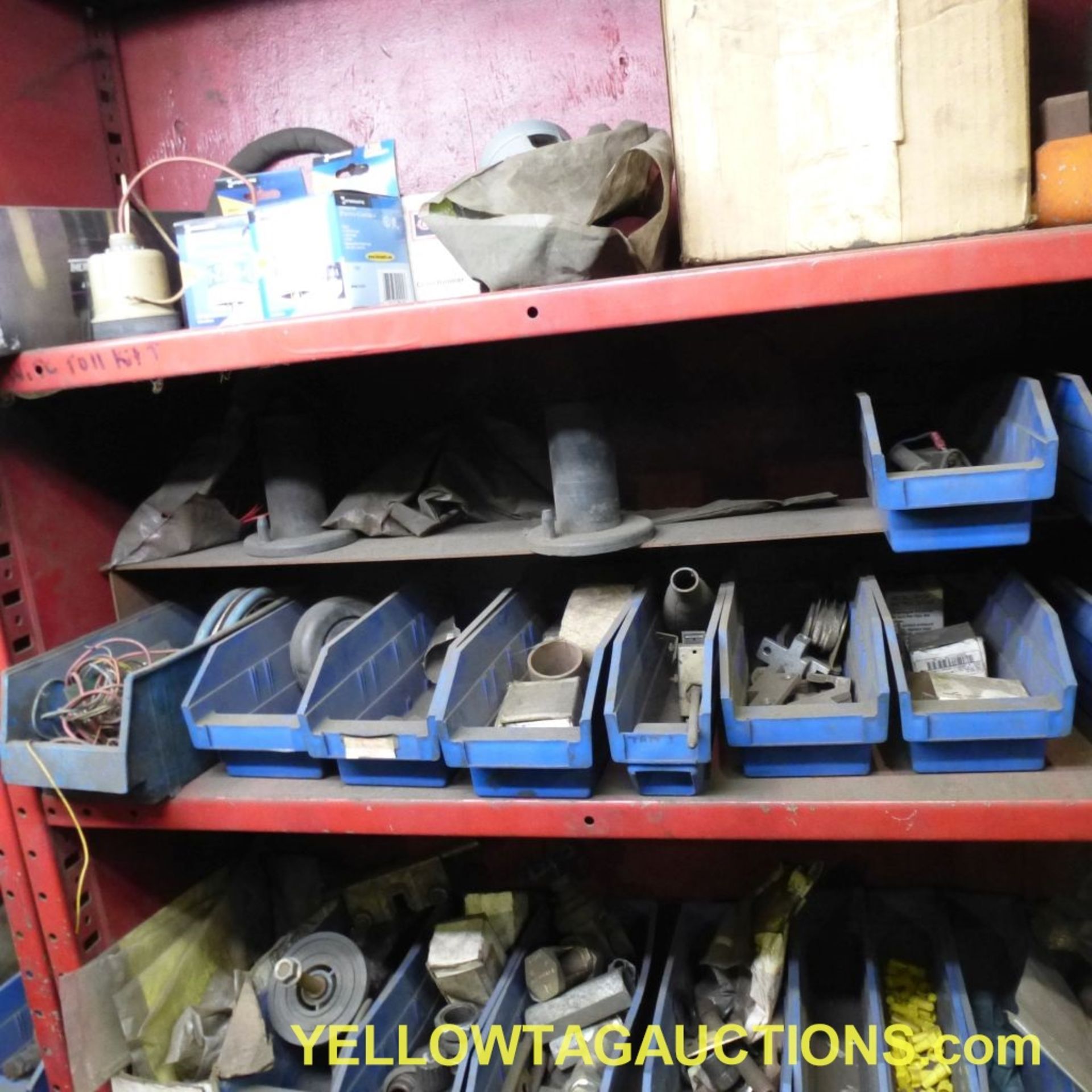 Tool Room with Contents|Includes:; Bolt Bins with Hardware; Shelves with Contents; *Office Not - Image 17 of 32